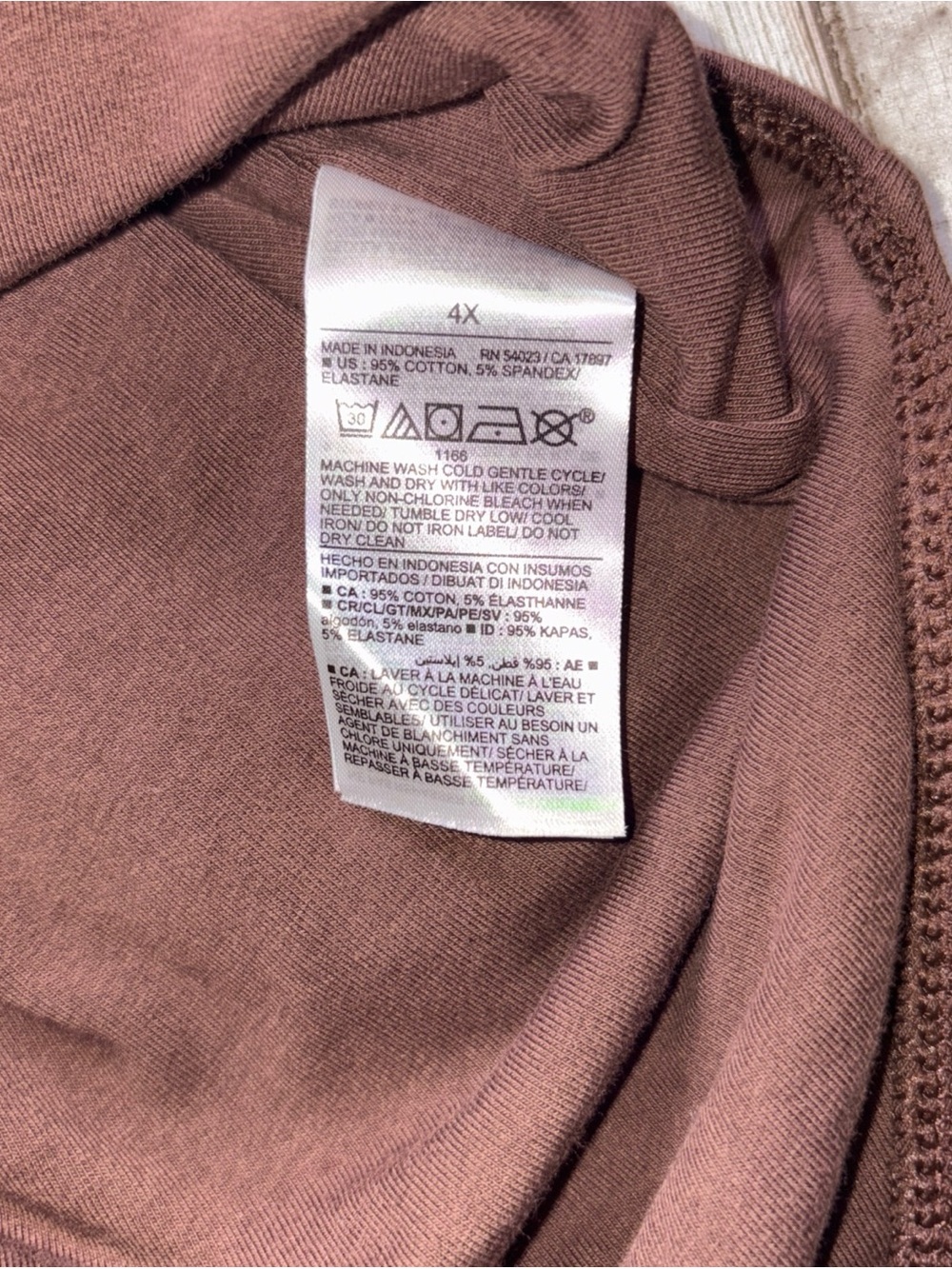 Old Navy Square Neck Tank Top Bodysuit Plus Size 4X Brown  Like New - Picture 10 of 15